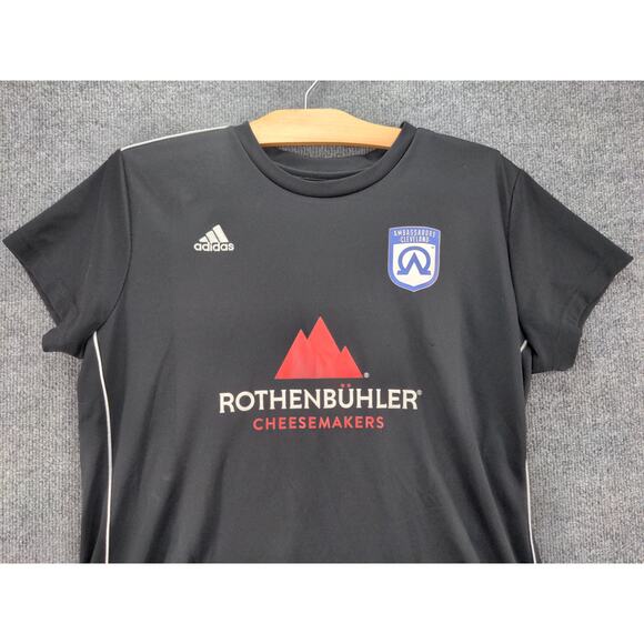 Womens Adidas Climalite RothenBuhler Cheesemakers T Shirt Size XL Black - Picture 3 of 11